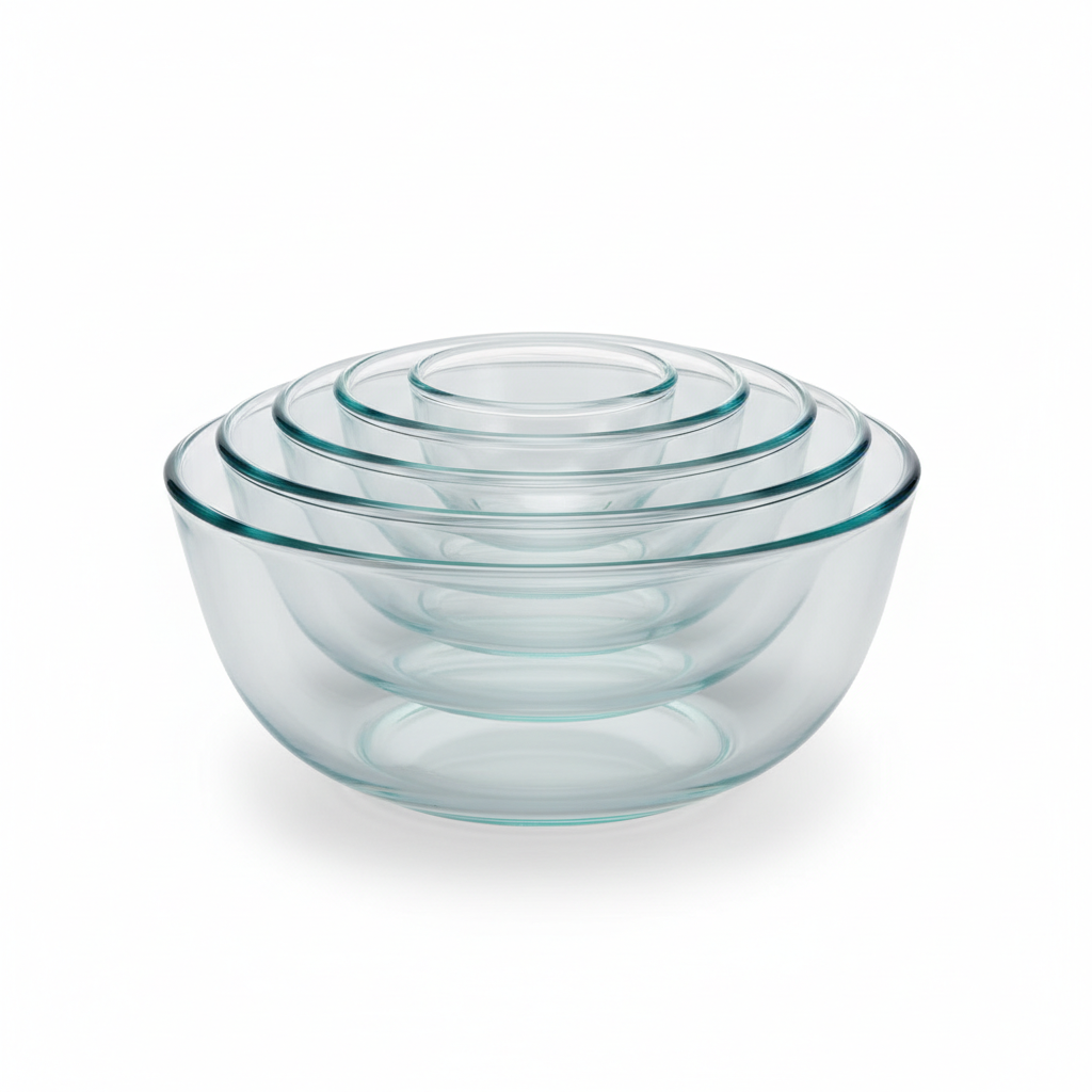 Glass mixing bowls