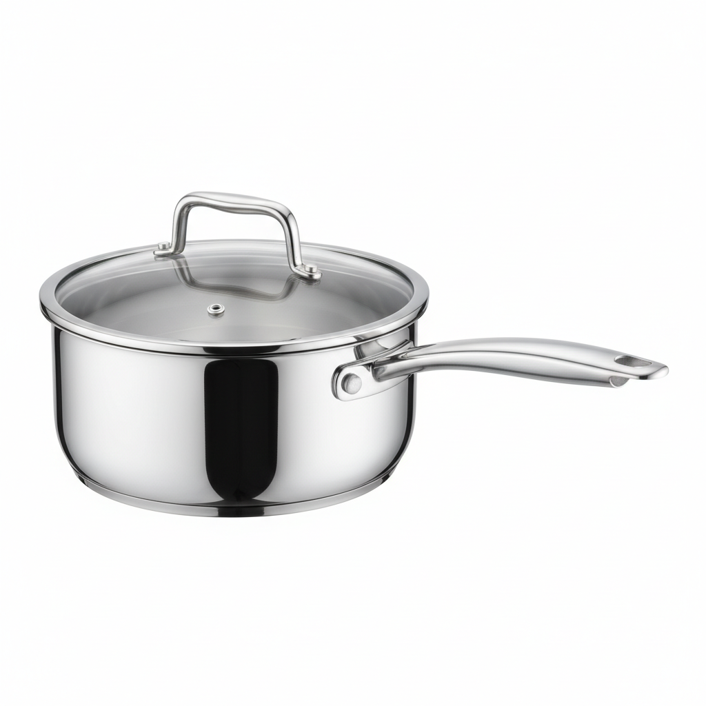 Stainless steel saucepan