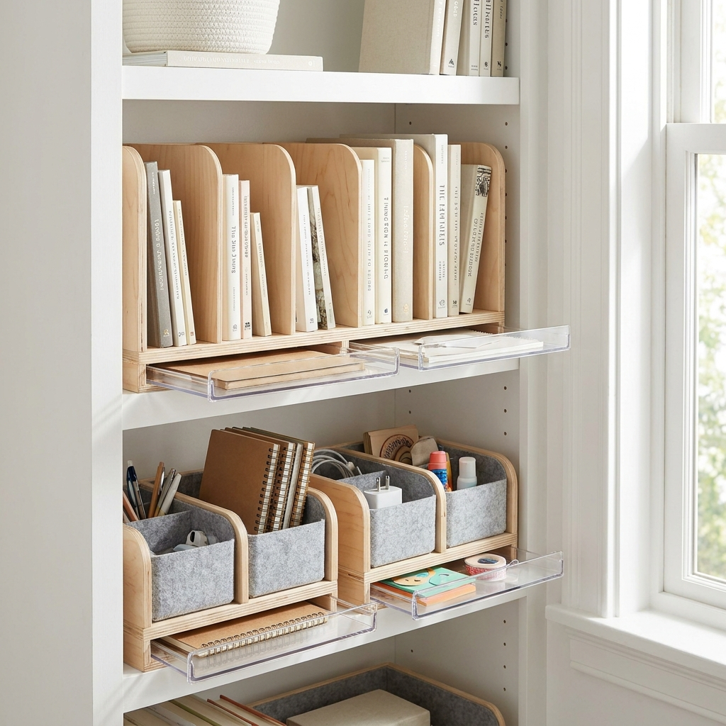 Bookshelf organizer