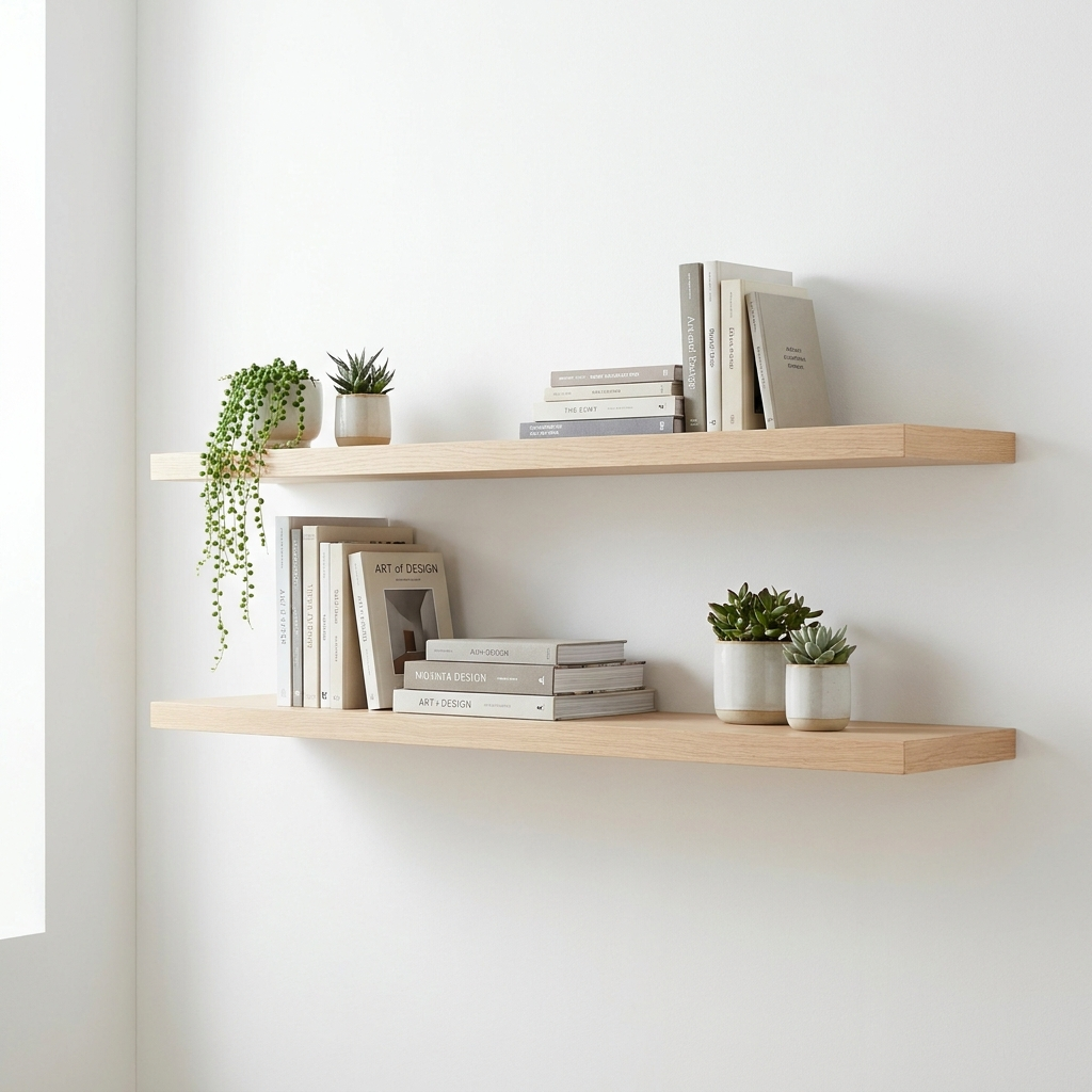 Wall-mounted shelves