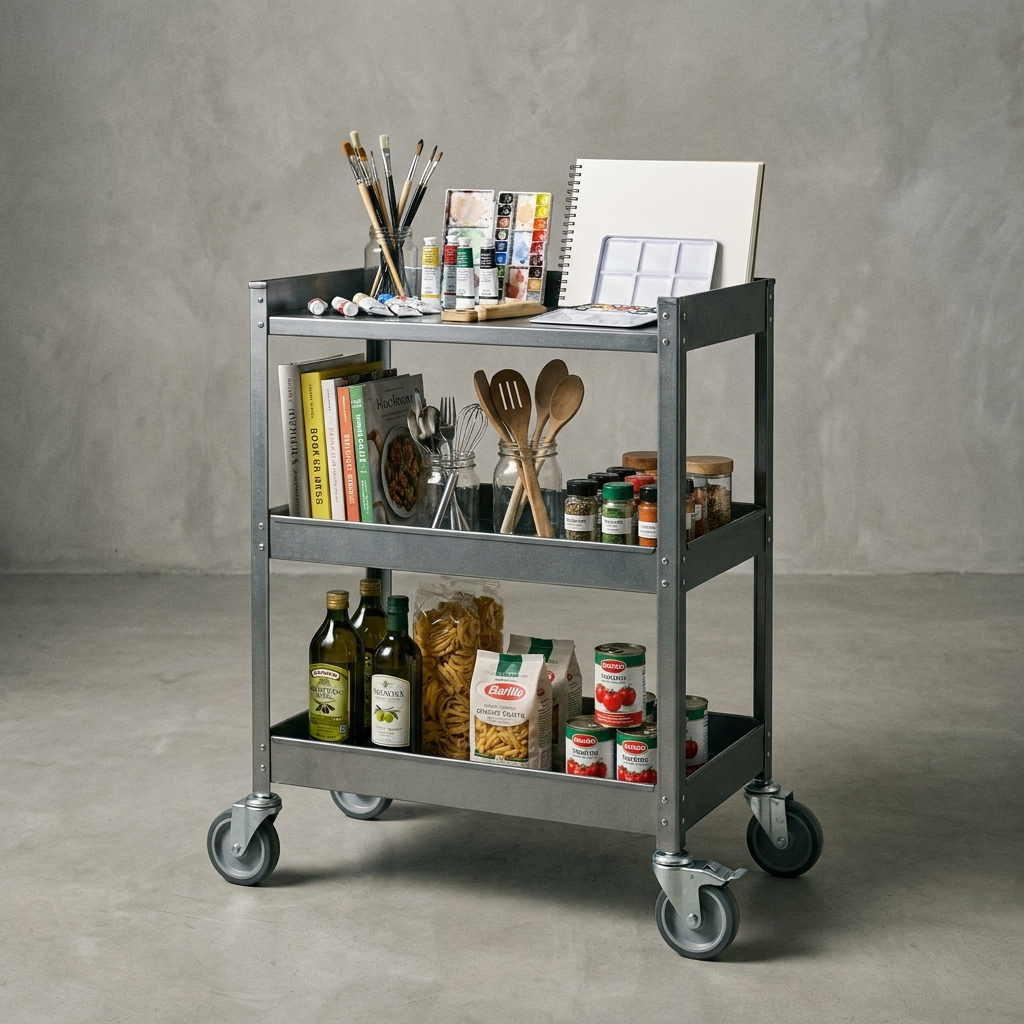 Multipurpose storage trolley